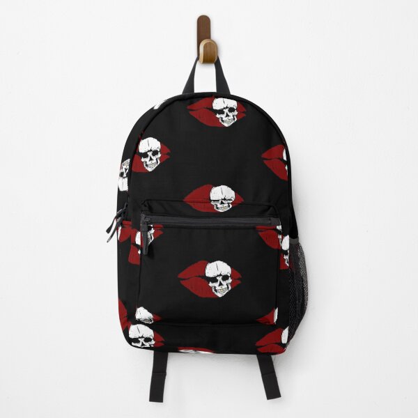 Item preview, Kiss of death (red lips with white skull + gold tooth) designed and sold by ToxicMentality.