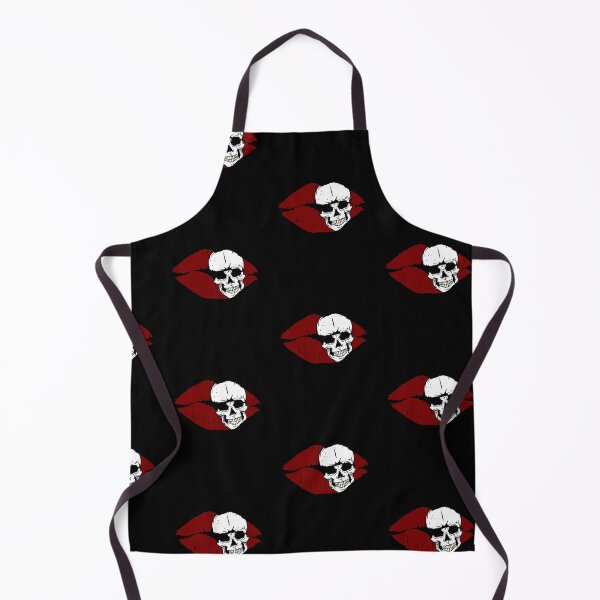 Item preview, Kiss of death (red lips with white skull + gold tooth) designed and sold by ToxicMentality.