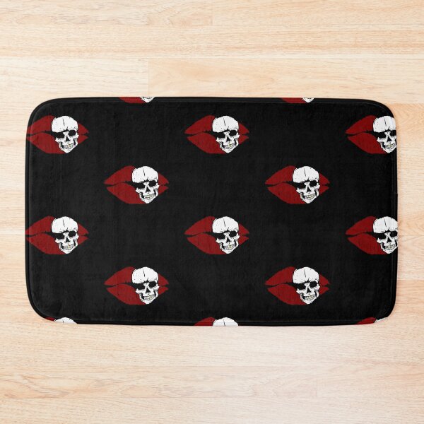 Item preview, Kiss of death (red lips with white skull + gold tooth) designed and sold by ToxicMentality.