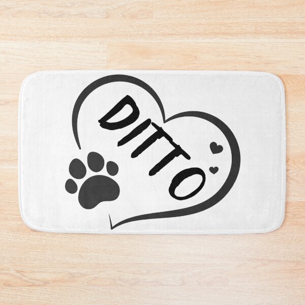Item preview, Ditto name in a heart with a paw, great gift for dog or cat owners designed and sold by OCS1337.