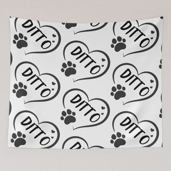 Item preview, Ditto name in a heart with a paw, great gift for dog or cat owners designed and sold by OCS1337.