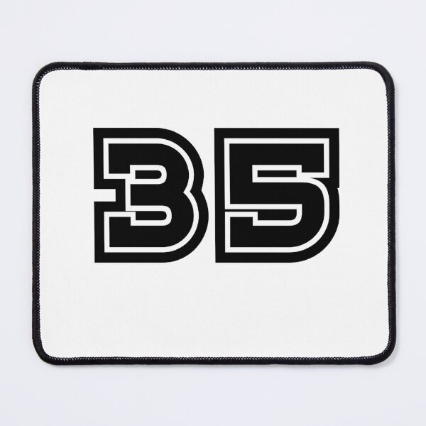 Item preview, 35, thirty-five, black, sport designed and sold by Numbers-Art.