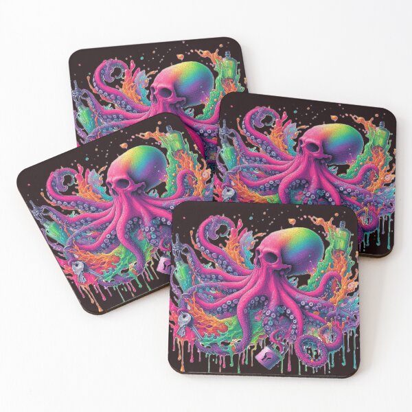Item preview, Print on a T-shirt and other accessories with an octopus, T-Shirt, for boys and girls designed and sold by PrinceskiKinii.