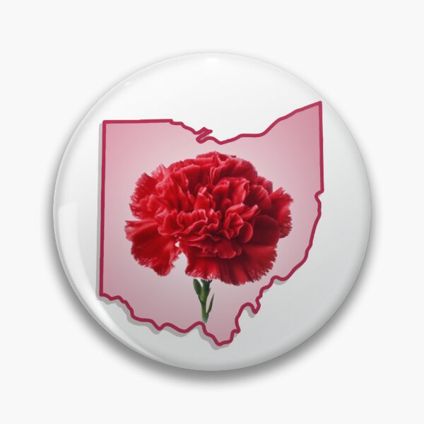 Item preview, Ohio with State Flower (Red Carnation) designed and sold by ChefOCreations.