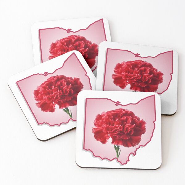 Item preview, Ohio with State Flower (Red Carnation) designed and sold by ChefOCreations.