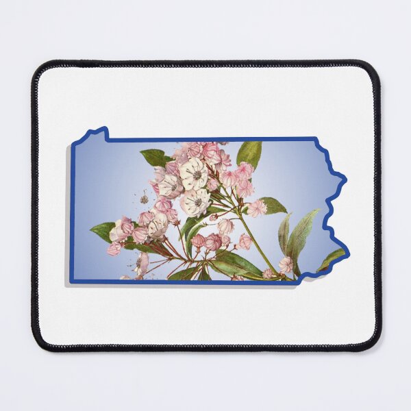 Item preview, Pennsylvania with State Flower (Mountain Laural) designed and sold by ChefOCreations.