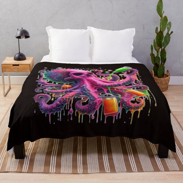 Item preview, T-shirt print, short sleeve, with an octopus, T-Shirt, for boys and girls designed and sold by PrinceskiKinii.