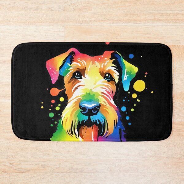 Item preview, Vibrant Rainbow Airedale Terrier Portrait Design For Dog Lovers designed and sold by kakarikihill.