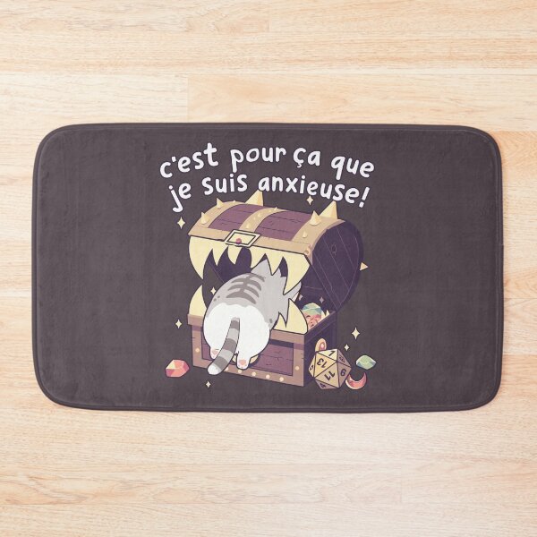 Item preview, Chatte C'est pour ca que je suis anxieuse! designed and sold by myanko.