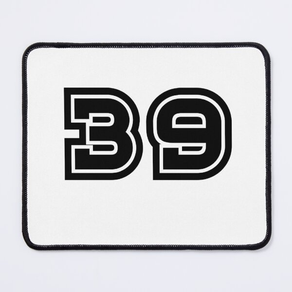 Item preview, 39, thirty-nine, black, sport designed and sold by Numbers-Art.