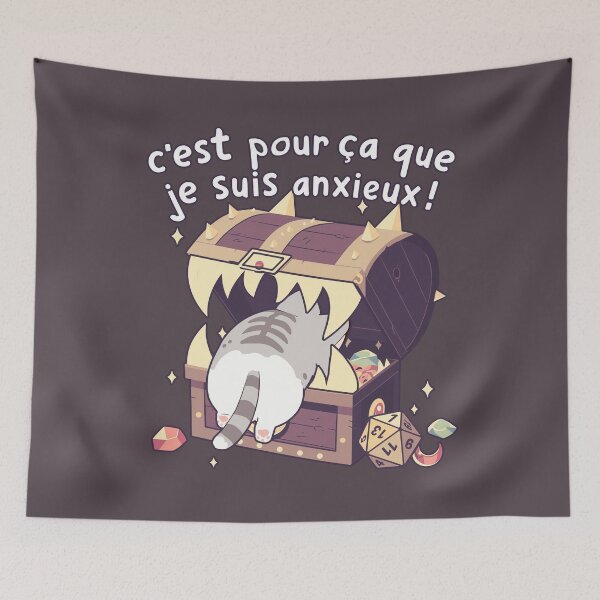 Item preview, Chat C'est pour ca que je suis anxieux! Jeux de role designed and sold by myanko.