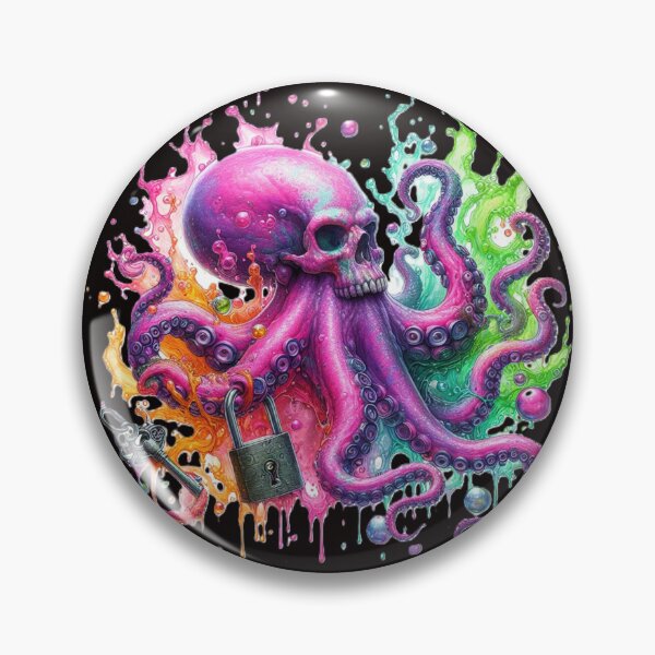 Item preview, Copy print on short sleeve t-shirt, octopus, teenagers, skull, T-shirt for boys and girls designed and sold by PrinceskiKinii.