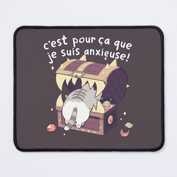 Item preview, Chatte C'est pour ca que je suis anxieuse! Jeux Videos designed and sold by myanko.