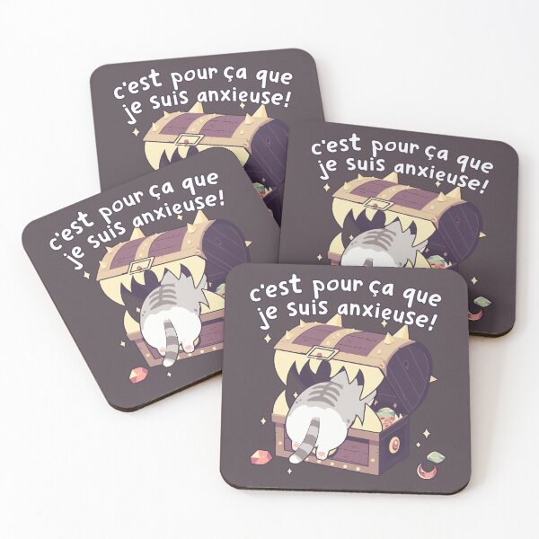 Item preview, Chatte C'est pour ca que je suis anxieuse! Jeux Videos designed and sold by myanko.