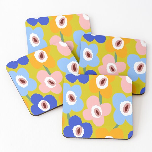 Item preview, Trendy Modern Scandinavian Floral Pattern in Summer Colors designed and sold by Deutschic.