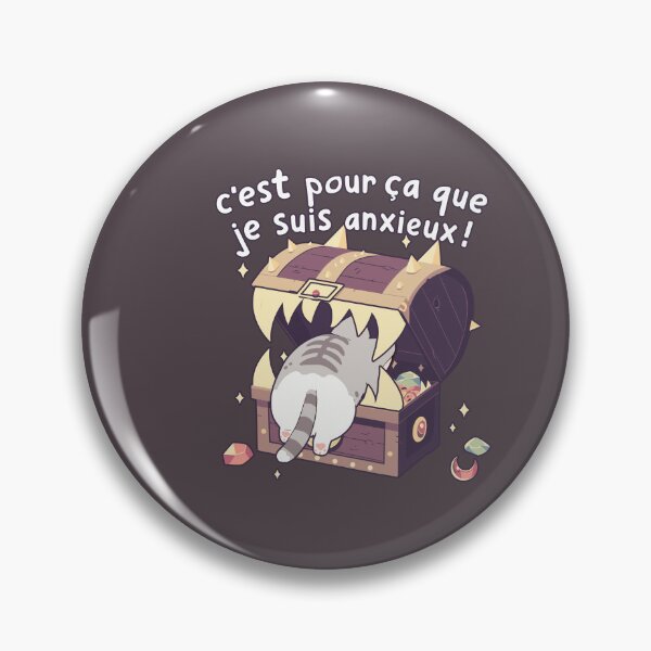 Item preview, Chat C'est pour ca que je suis anxieux! Videogames designed and sold by myanko.