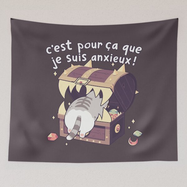 Item preview, Chat C'est pour ca que je suis anxieux! Videogames designed and sold by myanko.