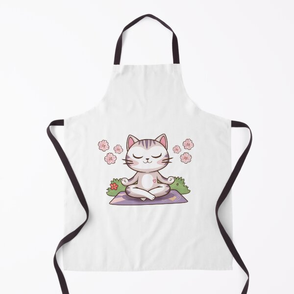 Item preview, Meditating Cat With Lotus Flowers designed and sold by canvadreamer444.