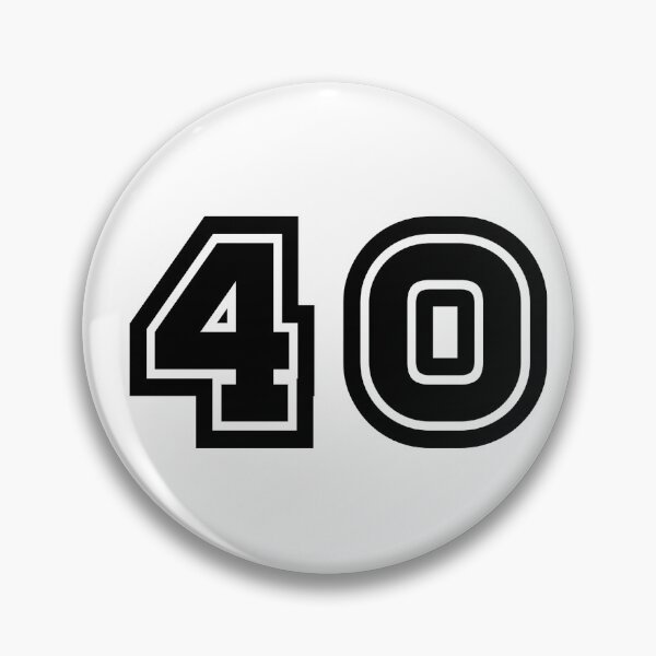 Item preview, 40, forty, black, sport designed and sold by Numbers-Art.