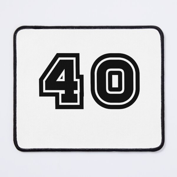 Item preview, 40, forty, black, sport designed and sold by Numbers-Art.