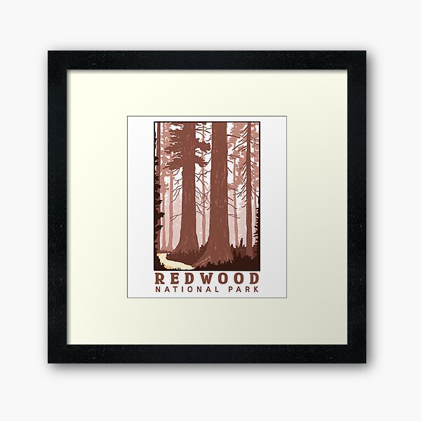 Item preview, Redwood National Park designed and sold by ethnicdrawing.