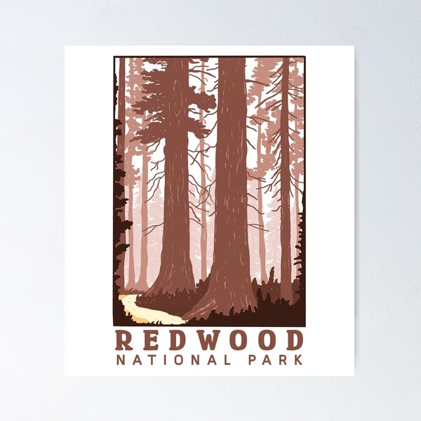 Item preview, Redwood National Park designed and sold by ethnicdrawing.