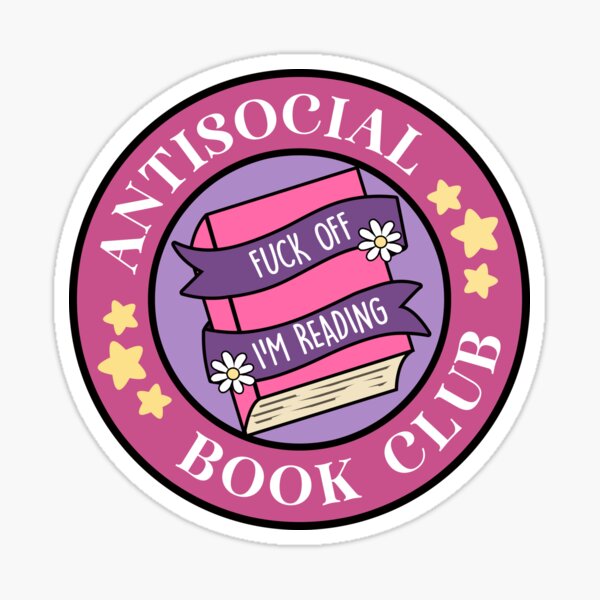 Artikel-Vorschau von Antisozialer Buchclub, designt und verkauft von BookWishEra.