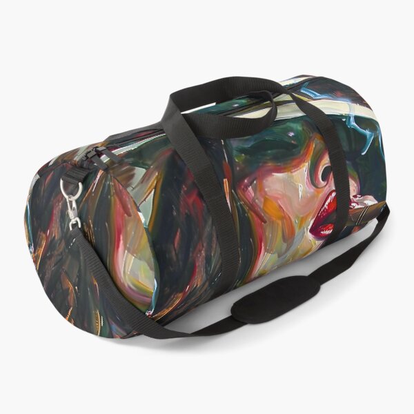 Item preview, Intriguing Intoxication- Vivid Brushstrokes Unravel Femme Fatale's Mystique Generative AI designed and sold by OlfactoART Studio.