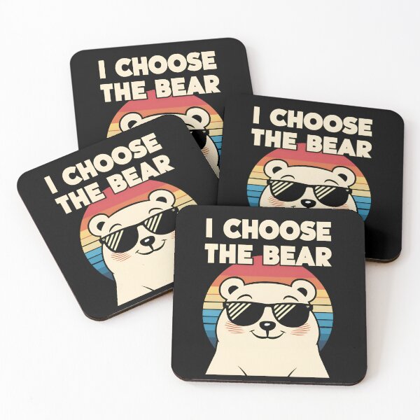 Item preview, I Choose The Bear Vintage Retro Funny designed and sold by tharonz.