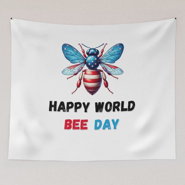 Item preview, Happy World Bee Day American Bee 2024 designed and sold by LEOOTY.