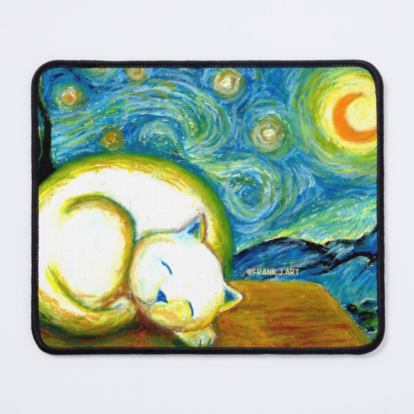 Item preview, Sleeping cat in starry night designed and sold by Frank J. Art.