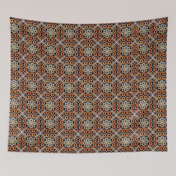 Item preview, Filigree Elegant & Royal Orange Symmetrical Flower Blossom 3X designed and sold by Zeporas Castle.