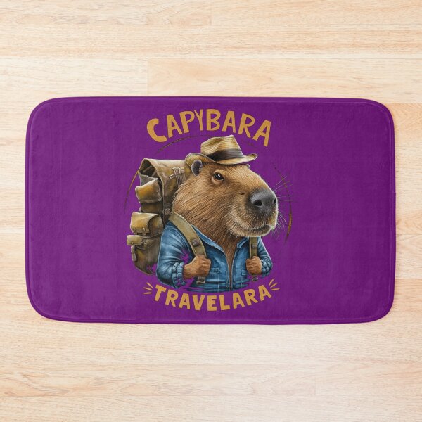 Artikelvorschau, Capybara-Reisender entworfen und verkauft von HowMonkeyShop.