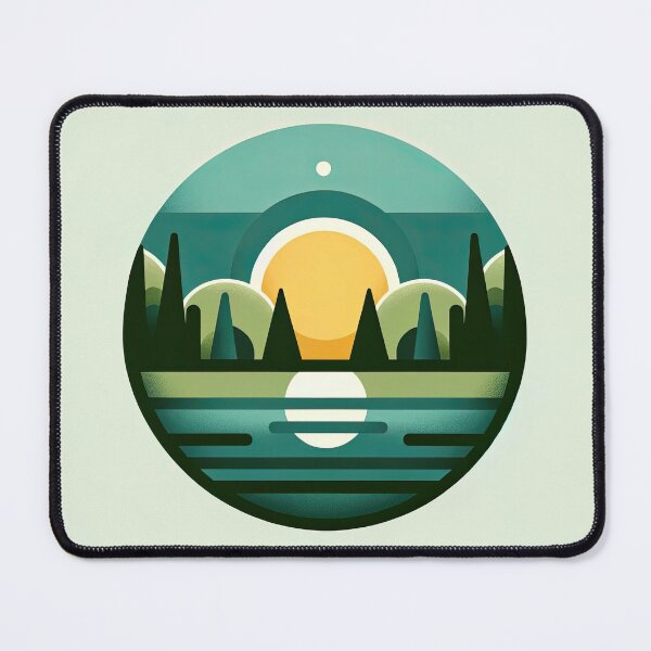 Item preview, Simplified Landscape in Geometric Style designed and sold by SunkenCost.