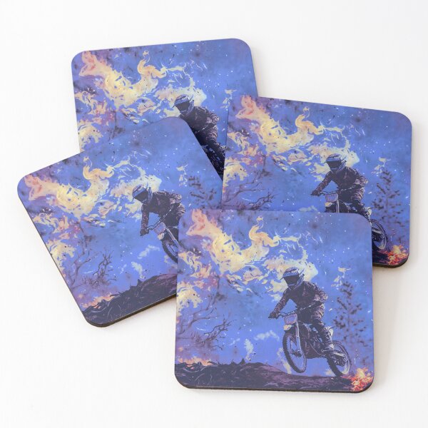 Item preview, Burning Trails - Dirt-bike Rider designed and sold by NaturePrints.