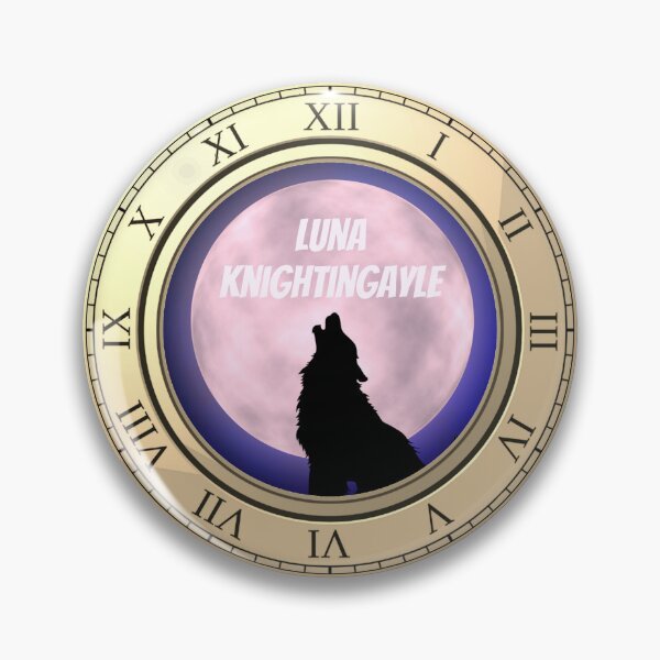 Item preview, Luna Knightingayle Clock design designed and sold by LindyLuDrew.