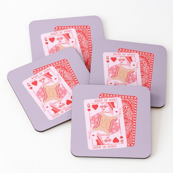 Item preview, Queen Of Books Bookish Pink & Orange designed and sold by BookWishEra.