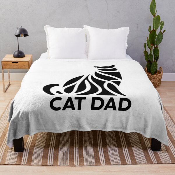 Item preview, Cat Dad black and white cat designed and sold by SparkleShack.