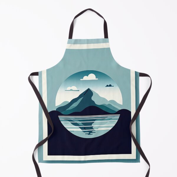 Item preview, Serene Mountain and Lake Minimalist Art designed and sold by SunkenCost.