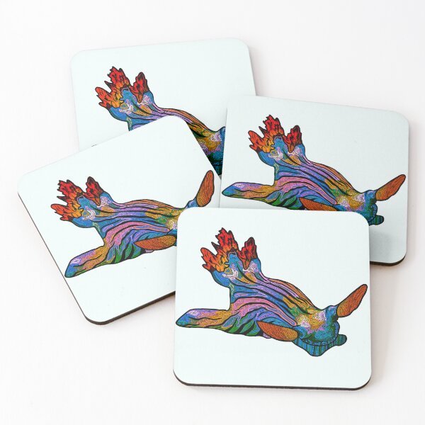 Item preview, Rainbow Golden Nembrotha Nudibranch color option 2 designed and sold by ArtbyDLP.