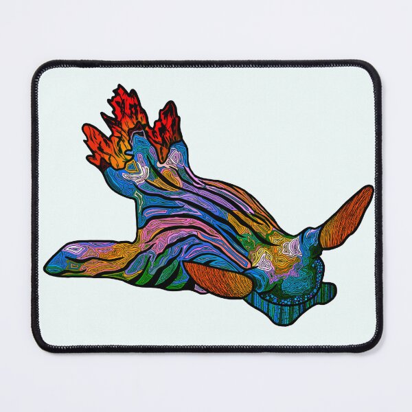 Item preview, Rainbow Golden Nembrotha Nudibranch color option 2 designed and sold by ArtbyDLP.