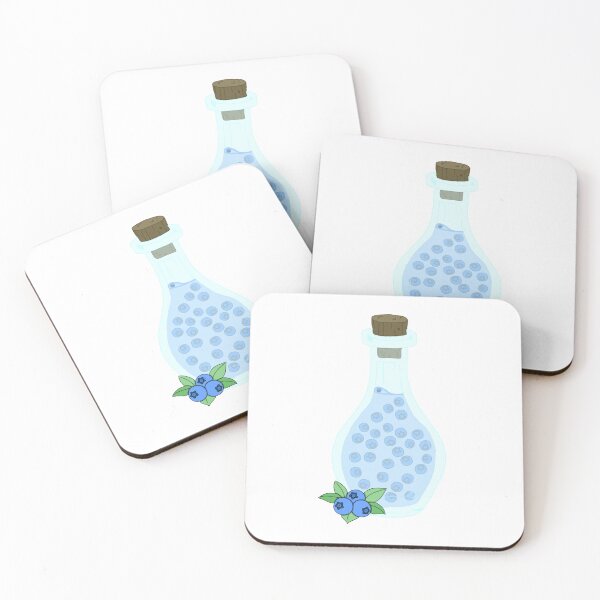 Item preview, blueberry juice in a bottle designed and sold by Lavender-Quill.