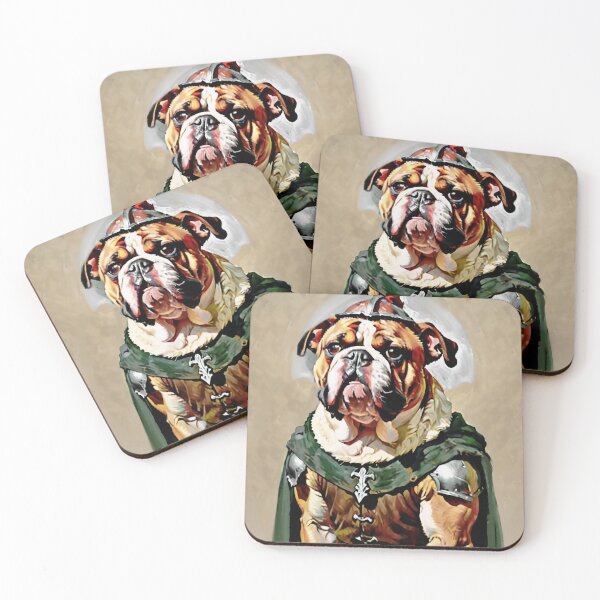 Item preview, Bulldog Medieval Fantasy Art "Sir Wrinklesworth" Perfect Gift for Dog Lovers designed and sold by furrlieben.