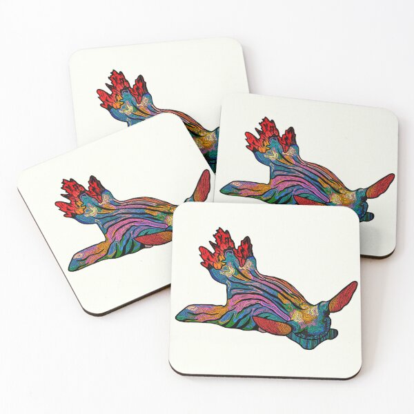 Item preview, Rainbow Golden Nembrotha Nudibranch color option 3 designed and sold by ArtbyDLP.