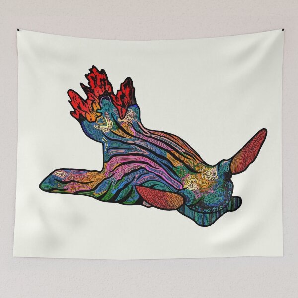Item preview, Rainbow Golden Nembrotha Nudibranch color option 3 designed and sold by ArtbyDLP.