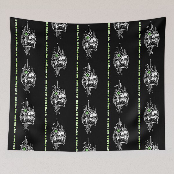Item preview, ERASING HUMANITY (white skull) designed and sold by ToxicMentality.