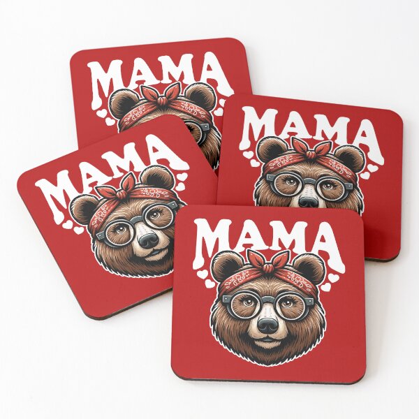 Item preview, Cute Mama Bear Illustration Mother's Day Design designed and sold by DetourShirts.