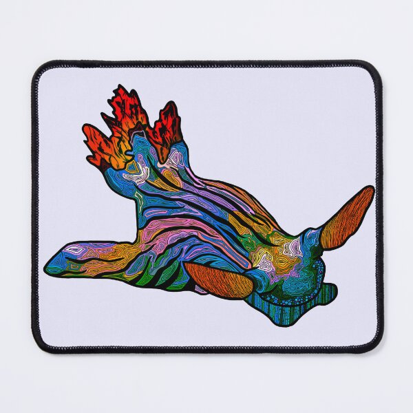 Item preview, Neon Abstract Golden Nembrotha Nudibranch color option 6 designed and sold by ArtbyDLP.