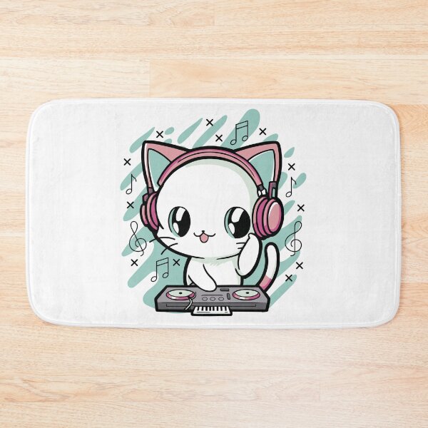 Item preview, Cute dj cat designed and sold by Faissal Thomass.