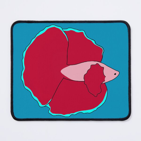 Item preview, Red Betta Fish designed and sold by Leapingdoe.